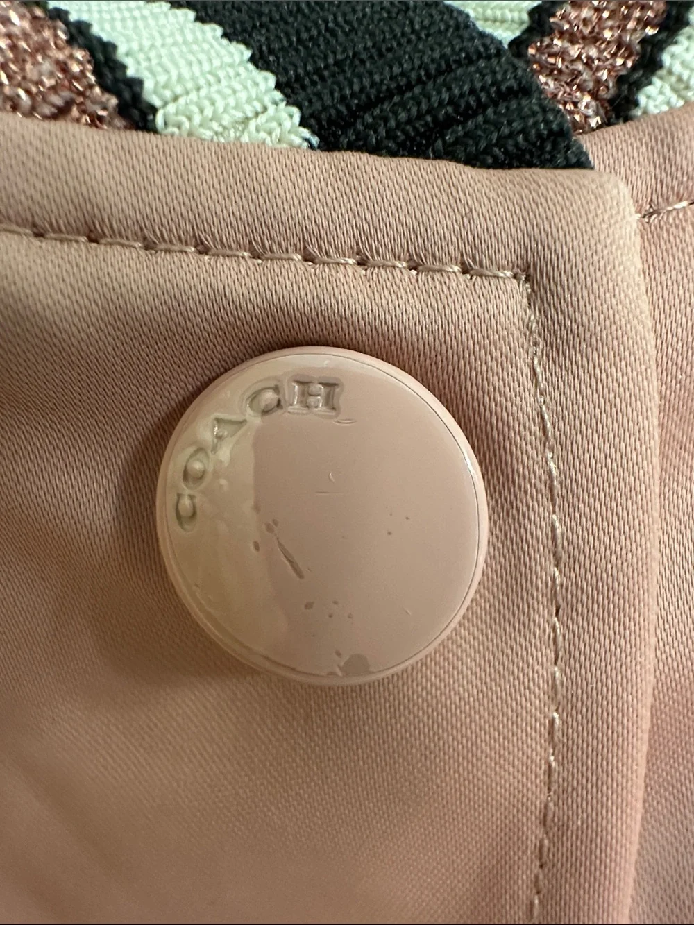 Coach Reversible Satin Varsity Jacket,